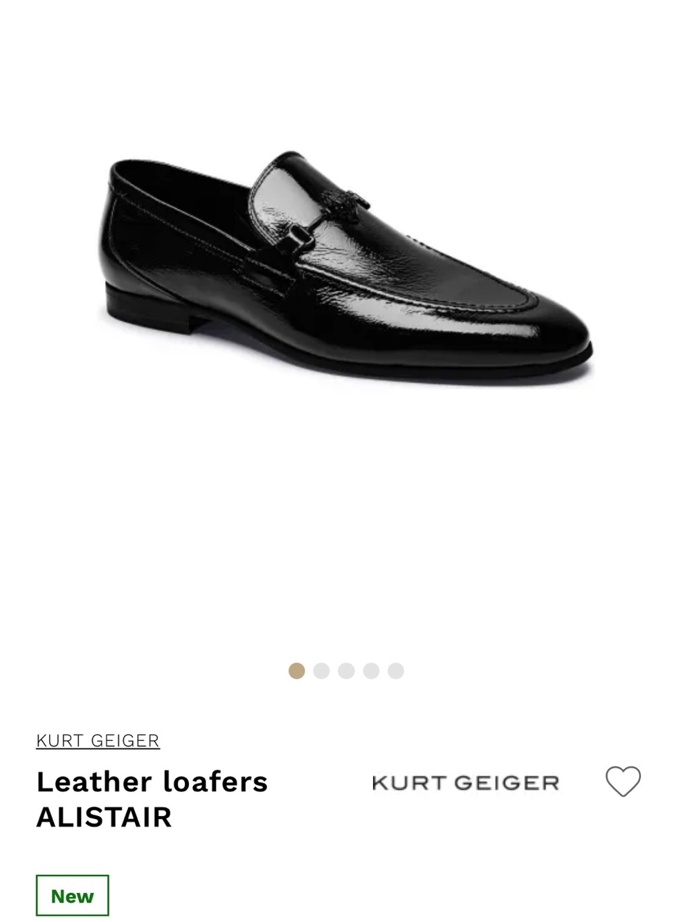 Kurt Geiger London Alistair Black Patent Leather Tassel Loafers